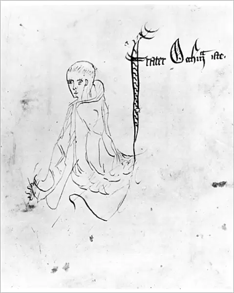 William of Ockham, from the Summa Logicae, 1341 (litho)