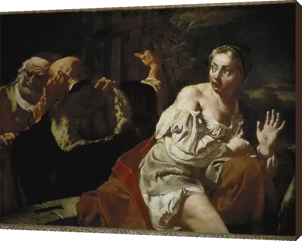 Suzanne and the Elders - Oil on canvas, circa 1720