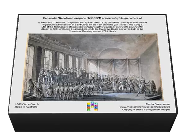 Consulate: 'Napoleon Bonaparte (1769-1821) preserves by his grenadiers of