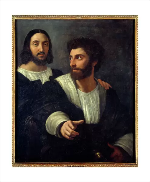 Portrait of the artist with a friend. Raffaello Sanzio dit Raphael (1483-1520)