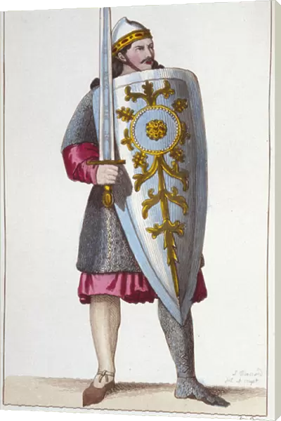 Portrait of the Paladin Roland, nephew of Charlemagne