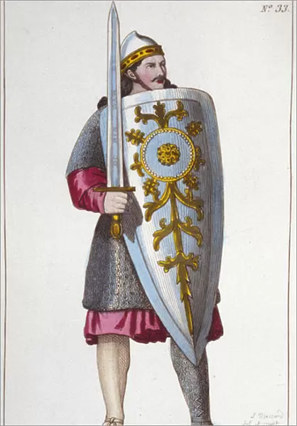 Portrait of the Paladin Roland, nephew of Charlemagne
