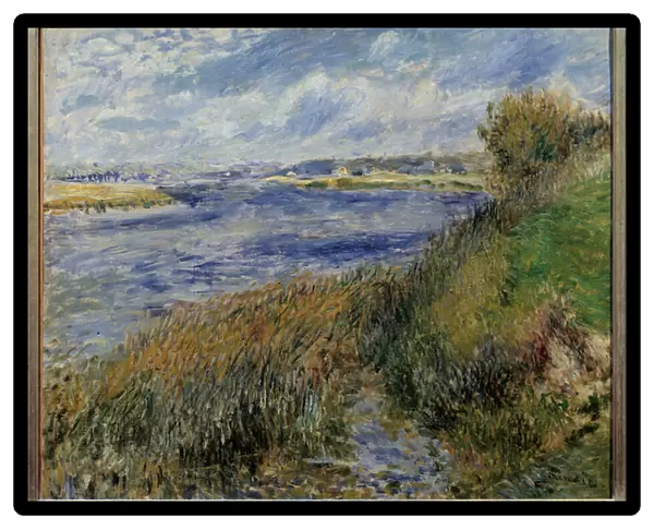 La seine a Champrosay. Painting by Pierre Auguste Renoir (1841-1919), 1876. Oil on canvas