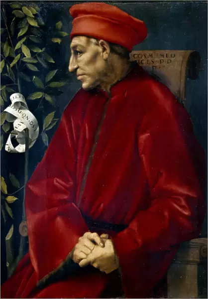 Portrait of Cosimo (Cosimo de Medici), known as Cosimo the Old Medici (1389-1464
