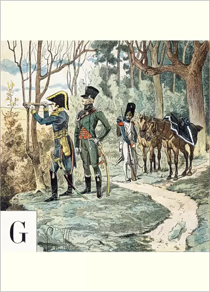 Letter G: General, Grenadier, Prescription Constable, 'Je serai soldat'