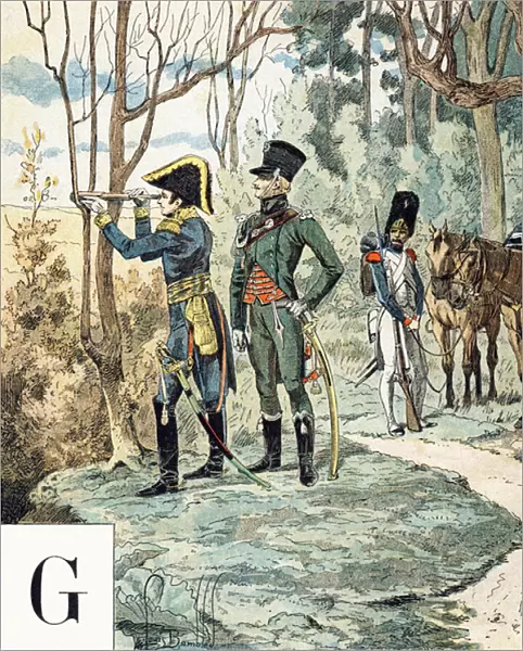 Letter G: General, Grenadier, Prescription Constable, 'Je serai soldat'