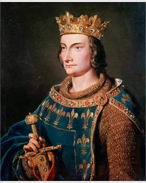 Portrait of Philip IV the Fair, King of France, 19th century (painting)