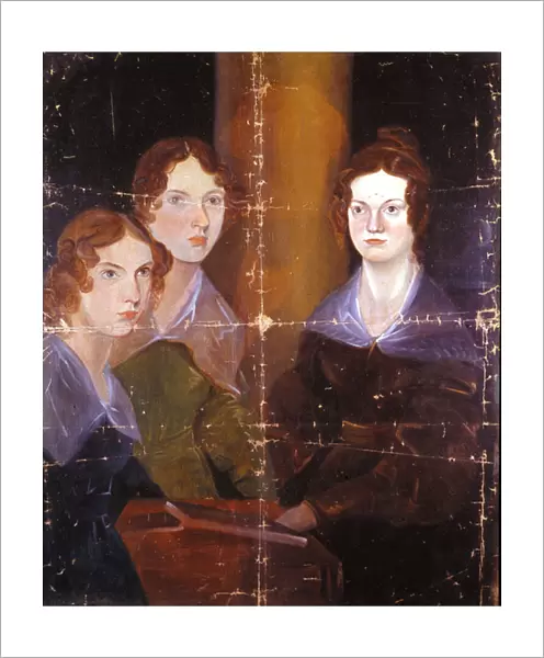 Portrait of the three Bronte sisters: Charlotte Bronte (1816-1855)