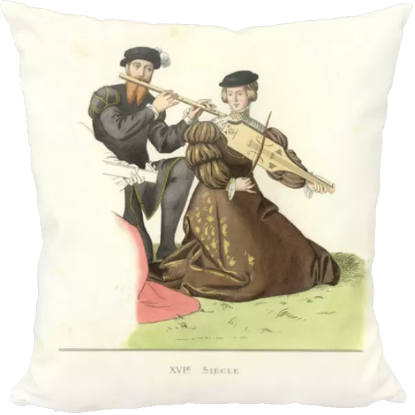 Gentleman and woman, England, 16th century