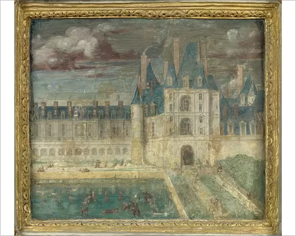 View of the castle of Fontainebleau around 1535 - 1540 (gallery Francois 1er)