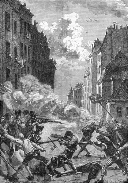 French Revolution - New Years Eve case (engraving)
