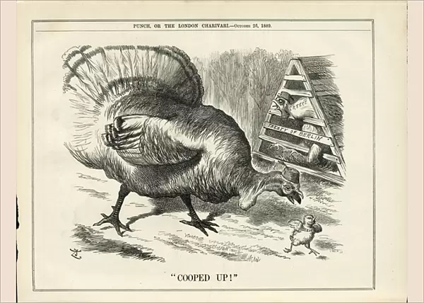Illustration of John Tenniel (1820-1914) in Punch, 1889-10-26 - Turkey, Crete