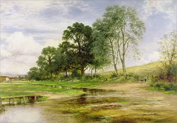 By Mead and Stream, 1893 (oil on canvas)