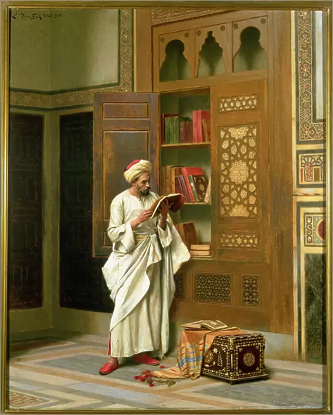 A Literary Research, 1901 (oil on canvas)
