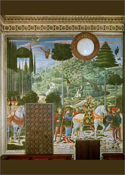 The Journey of the Magi to Bethlehem, the back wall of the chapel, c. 1460 (fresco)