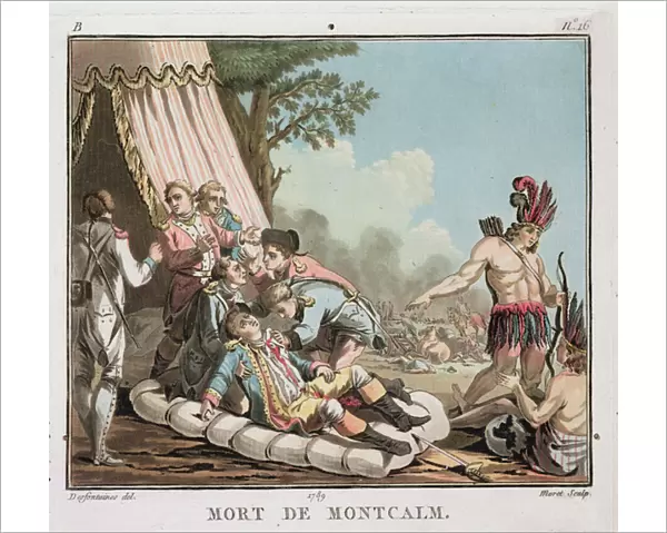 Death of Louis Joseph de Montcalm at the Siege of Quebec, 1759