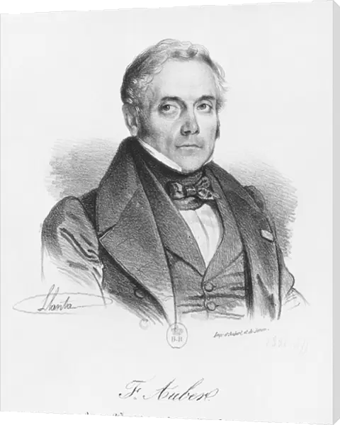 Esprit Auber (1782-1871) (litho) (b  /  w photo)