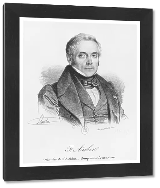 Esprit Auber (1782-1871) (litho) (b  /  w photo)