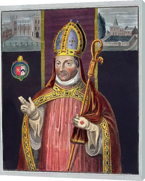 William of Wykeham (1325-1404) (colour litho)