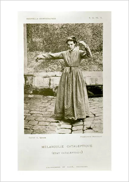 Cataleptic melancholy, from Nouvelle Iconographie de la Salpetriere