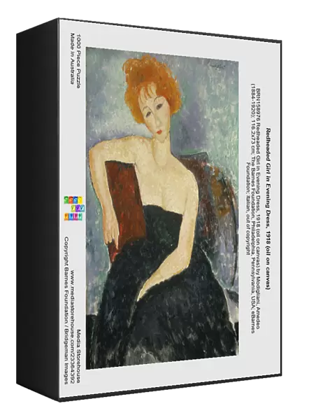 Redheaded Girl in Evening Dress, 1918 (oil on canvas)