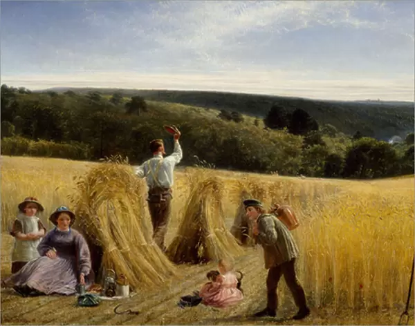 The Valleys also Stand Thick with Corn, 1865 (oil on canvas)