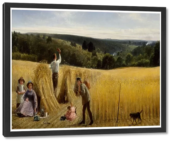 The Valleys also Stand Thick with Corn, 1865 (oil on canvas)