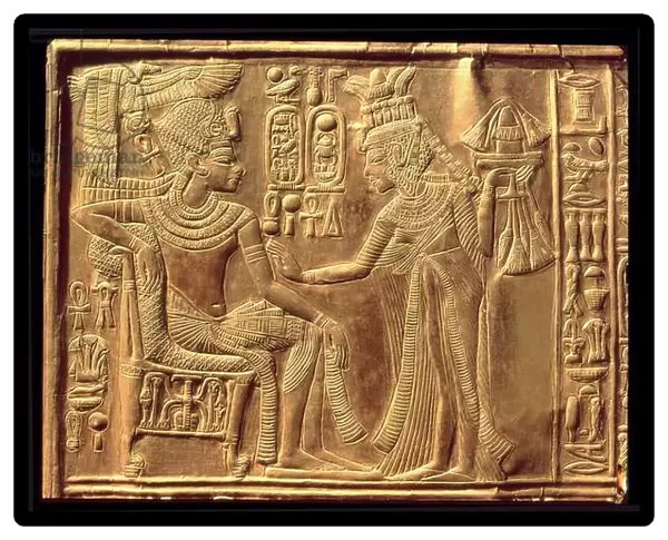 Detail from the Golden Shrine of Tutankhamun (c. 1370-52 BC
