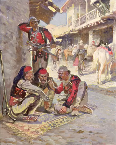 Dice Game, 1892 (oil on canvas)