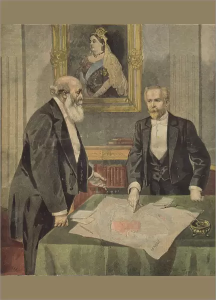 Anglo-French Convention signed in London by Paul Cambon (1843-1924) the French Ambassador