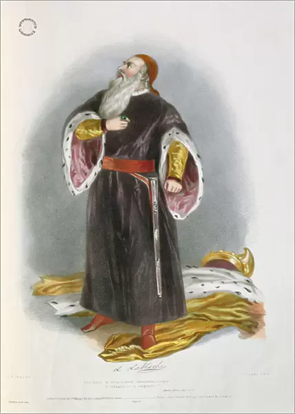 Luigi Lablache (1794-1858) as Faliero in Marino Faliero