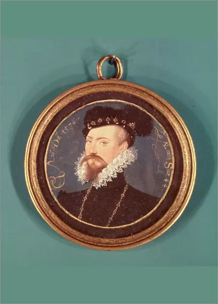 Robert Dudley, Earl of Leicester (c. 1532-88) 1576 (w  /  c on ivory)