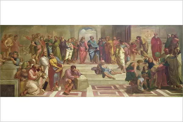 The School of Athens, after Raphael (oil on canvas) (see 472 for original)