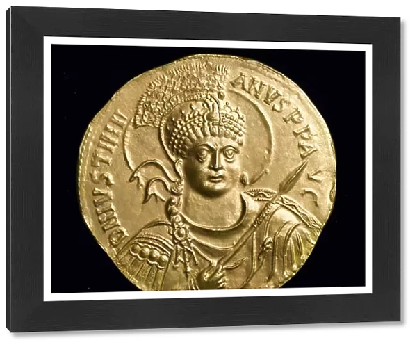 Copy of the Great Gold Medal of Justinian I (527-65 AD) obverse, c