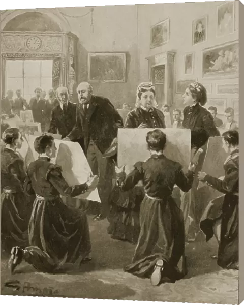 Bluecoat Boys Showing Their Drawings to Queen Victoria at Buckingham Palace, April 3rd