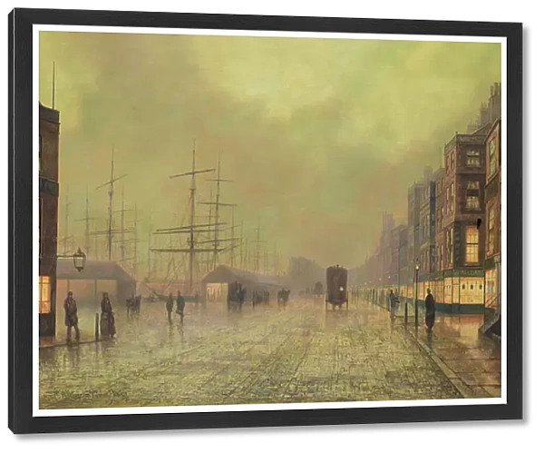 Glasgow Docks (oil on canvas)