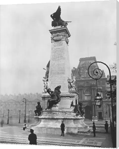 Monument to Leon Gambetta, cour Napoleon, Louvre, 1888 (bronze & stone