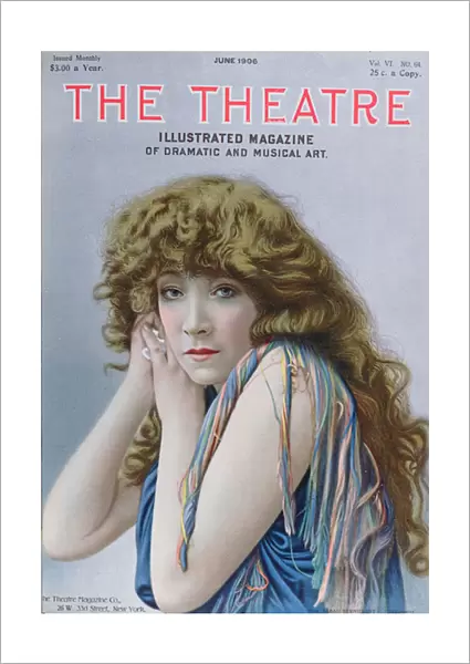 Sarah Bernhardt in the role of the Sorceress, a play by Sardou