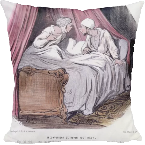 Cartoon about Marriage, mid nineteenth century (colour litho)
