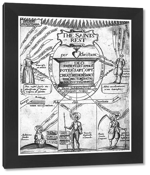 Frontispiece to The Saints Everlasting Rest by Richard Baxter (engraving)