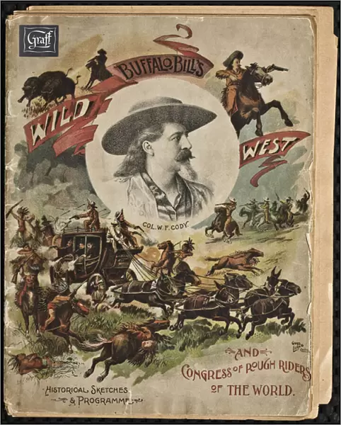 Codys Wild West Show, 1893 (colour litho)