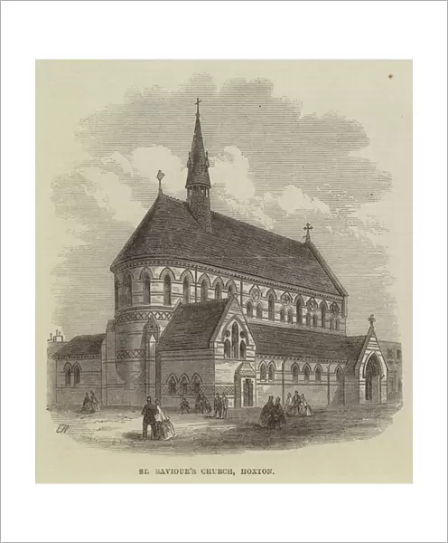 St Saviours Church, Hoxton (engraving)