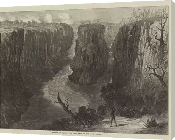 Sketches in Africa, the Tarn Bend, in the Lower Zambesi (engraving)