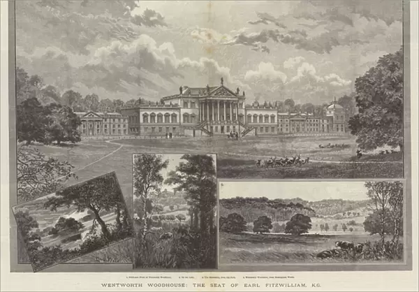 Wentworth Woodhouse, the Seat of Earl Fitzwilliam, KG (engraving)