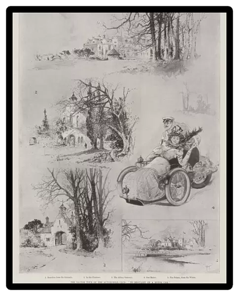 The Easter Tour of the Automobile Club, 'To Beaulieu on a Motor Car'(litho)