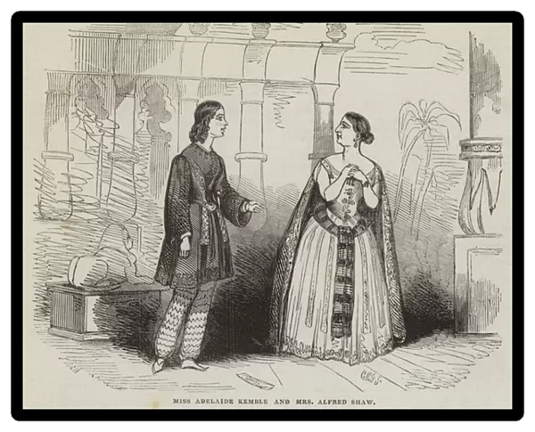 Miss Adelaide Kemble and Mrs Alfred Shaw (engraving)