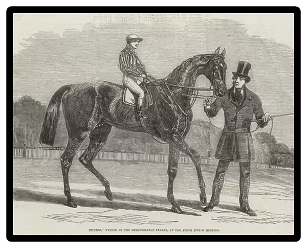 'Stilton, 'Winner of the Metropolitan Stakes, at the Epsom Spring Meeting (engraving)