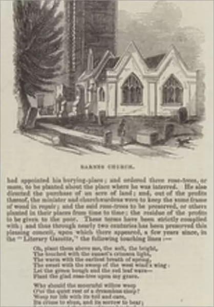 Barnes Church (engraving)
