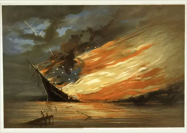 The Return, or Saved From The Wreck, published c. 1872 (chromolitho)