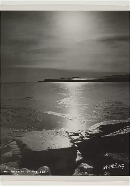 The Freezing of the Sea (bromide print)